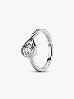 Pandora FINAL SALE - Infinite 14k White Gold Lab-grown Diamond Ring